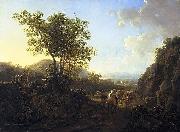 Jan Both Italian landscape oil on canvas